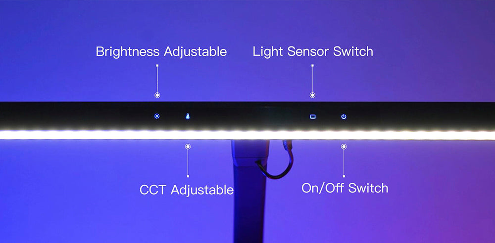 Quntis 31.5" Super Wide Auto-Dimming Table Lamp: The Ultimate Solution for Your Workspace Lighting Needs