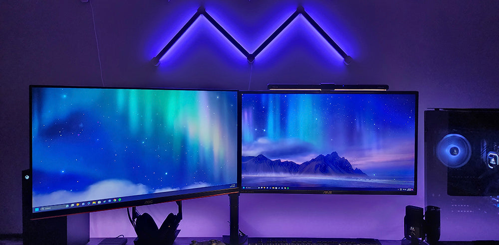 Upgrade Your Gaming Setup with Quntis Double Sided Light Bar RGB Monitor Light panel