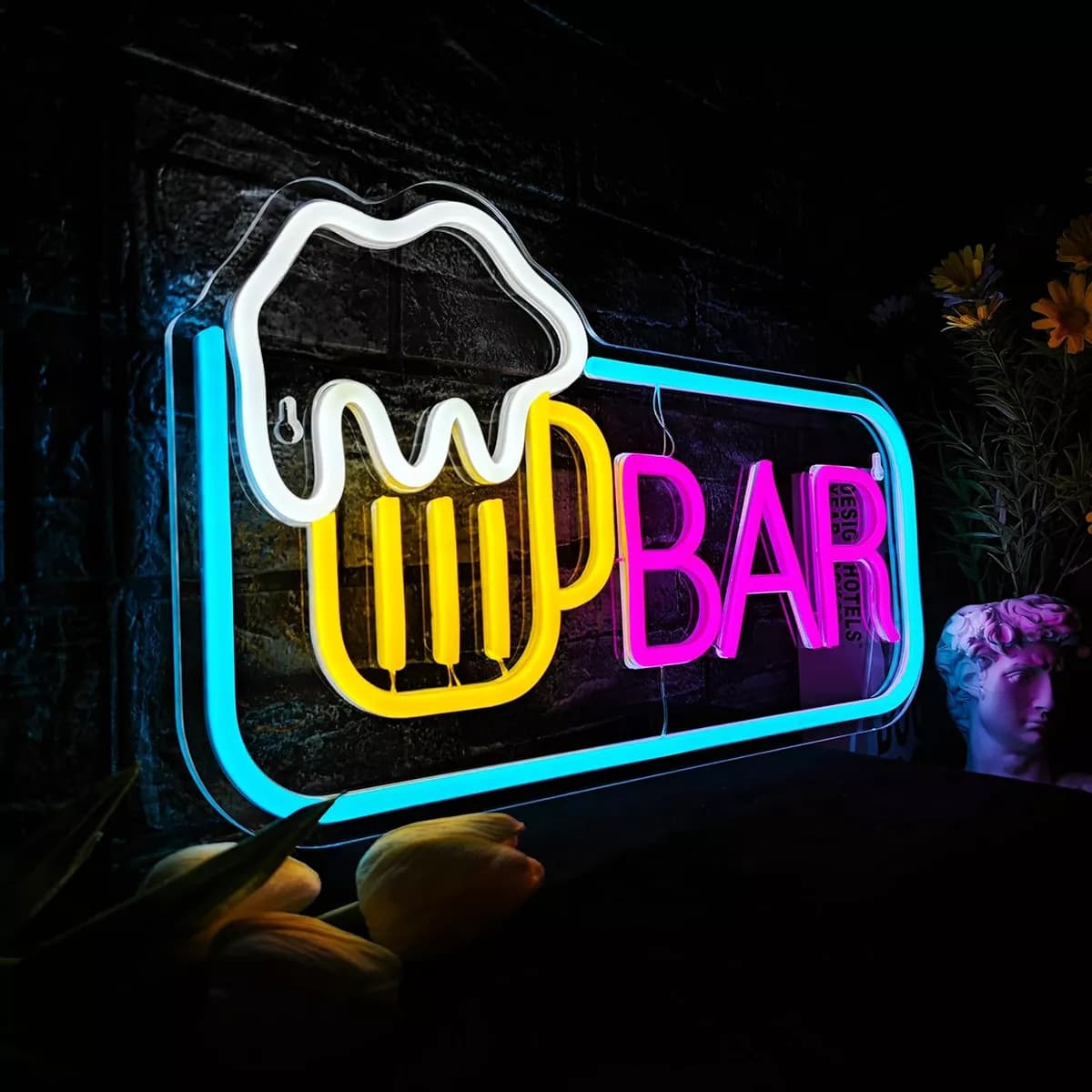 Bar Neon Sign for Home Bar Man Cave Nightclub Beach Store Design Holiday Celebration Party Decor Beer Bar Signs Dimmable Neon Lights signs