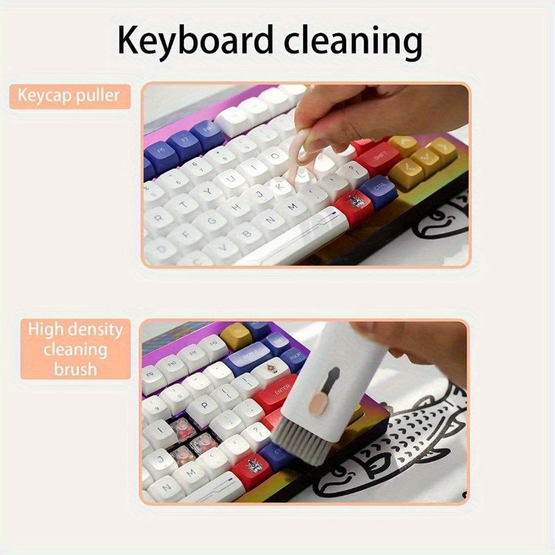 7-in-1 Keyboard Cleaning Tool Set – Multi-Functional Dust Removal Brush for Laptop & Computer Keyboards