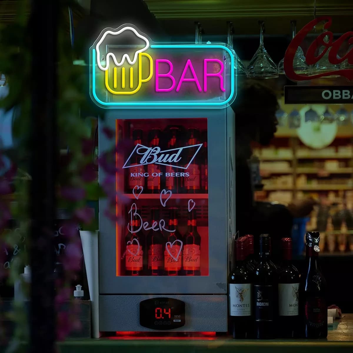 Bar Neon Sign for Home Bar Man Cave Nightclub Beach Store Design Holiday Celebration Party Decor Beer Bar Signs Dimmable Neon Lights signs