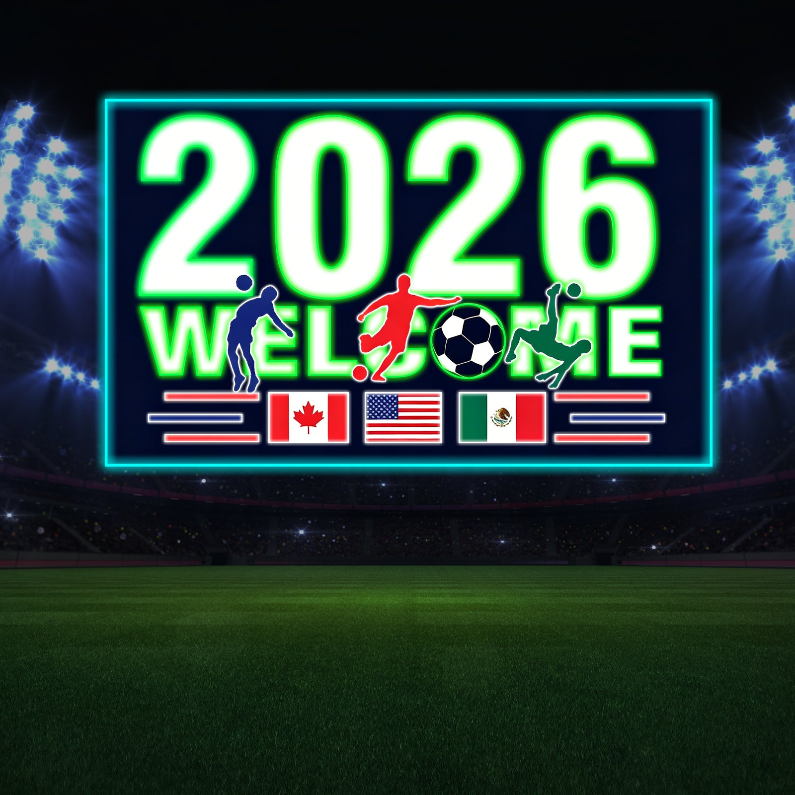 The 2026 World Cup "United Welcome" Masterpiece: Bespoke High-Performance LED Neon Art Sign