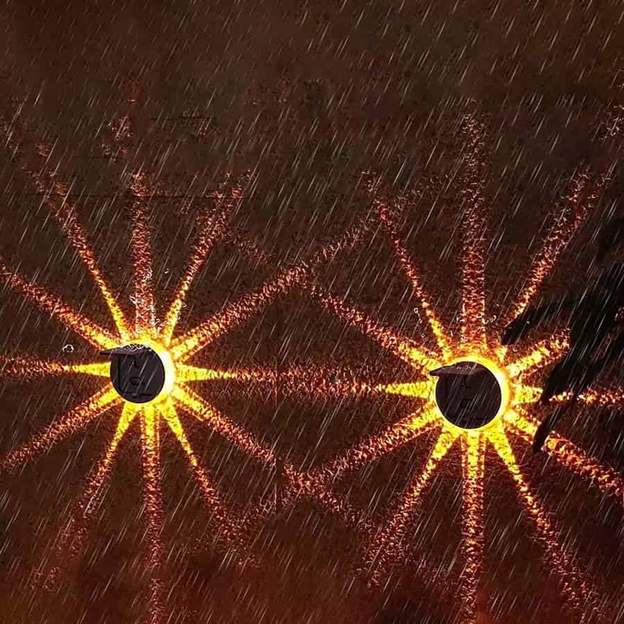 6 Pz Luce da Parete Solare Lampada Solare Luci da Parete Luce Solare per Esterni, Lanterna Solare Ganci Decorativi Led, Luce per Scale Luci in Acrilico per Recinzioni Controllo Luce