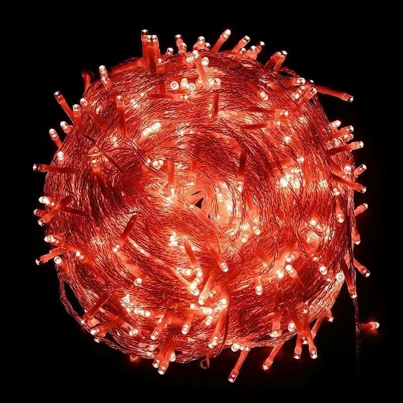 Quntis LED Plug-In Twinkling Starry String Lights – 164ft (50m) with 400 Lights for Outdoor Christmas & Holiday Decoration, Garden & Patio Lighting