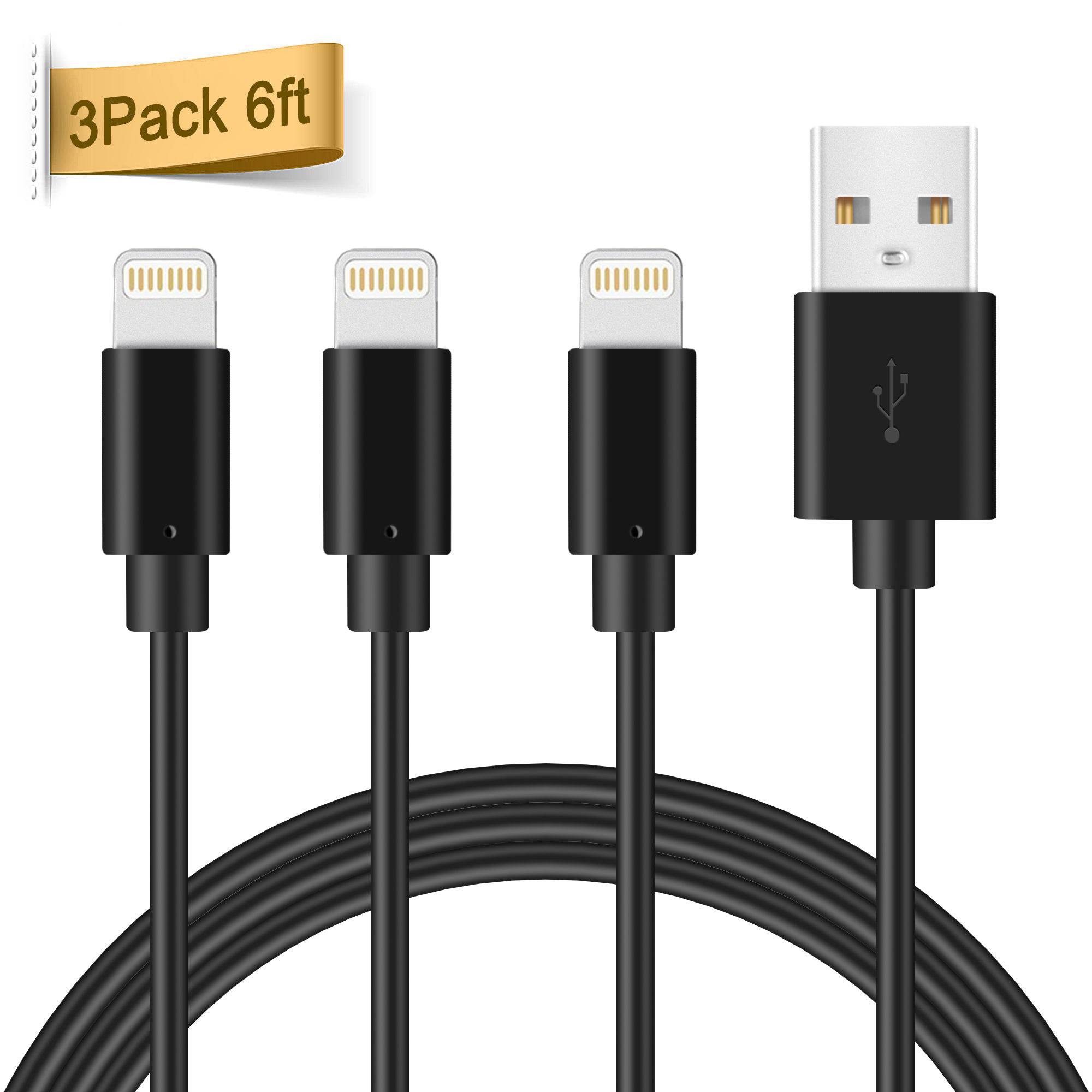 3Pack 6FT MFi Certified iPhone Lightning Cable - quntis-service