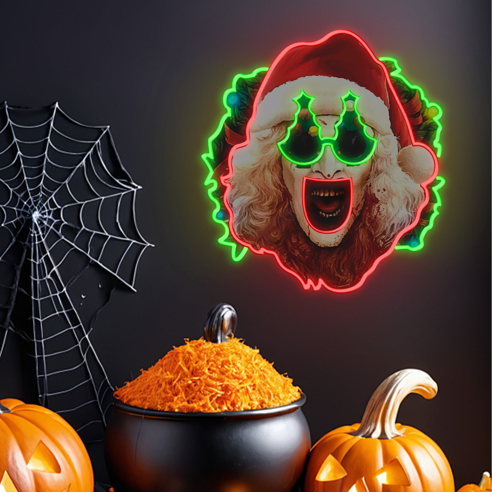Enseigne lumineuse néon Terrifier 3 avec illustration d’Art le Clown, film d’horreur, pour la décoration intérieure, une fête d’Halloween ou l’exposition d’un collectionneur, lumière néon LED effrayante. Articles Terrifier pour Halloween.