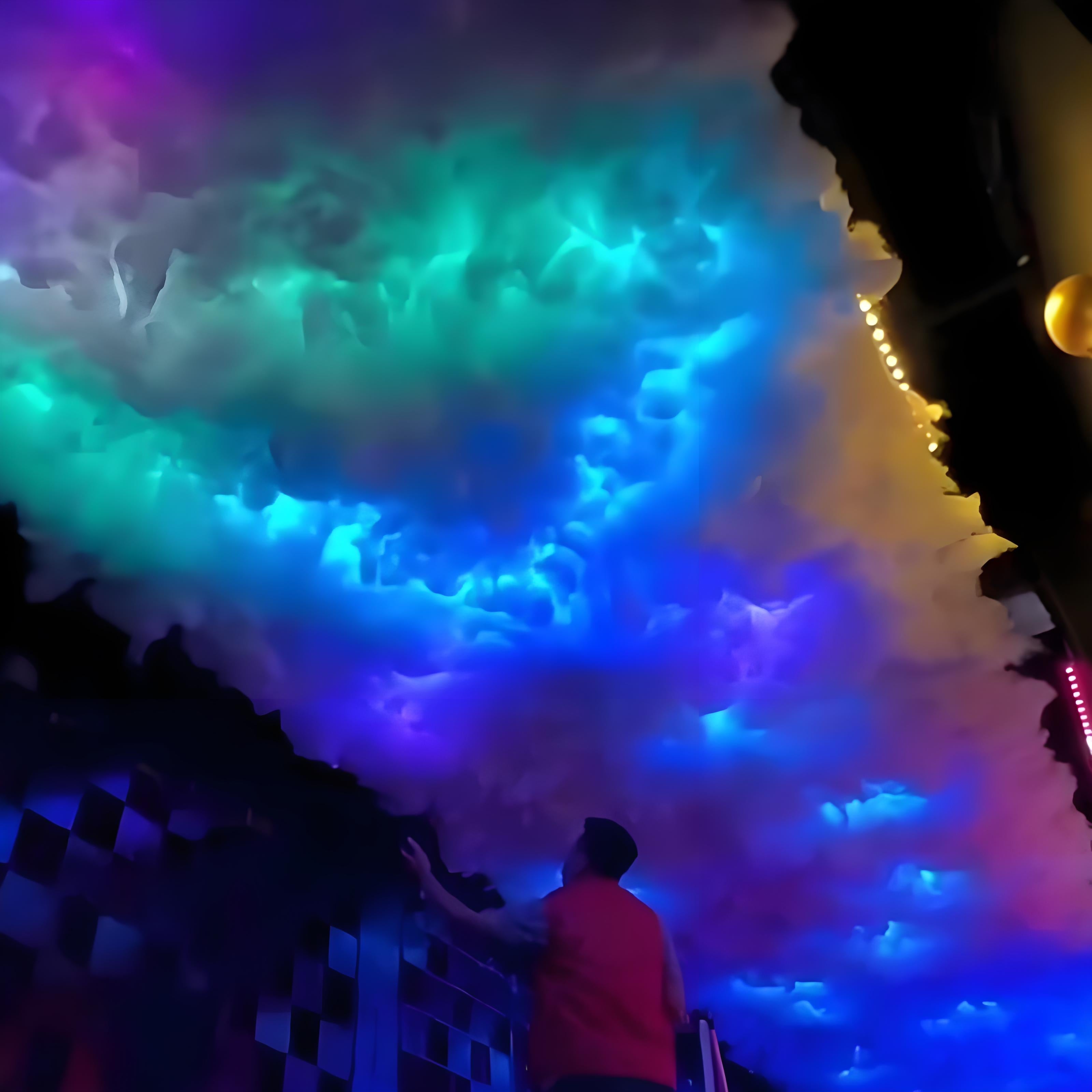 Smart Thunder Cloud Light with App Control – RGB Lightning Cloud Lamp for Gaming Room, Bar, DIY Decor, Stream Setup, or Murder Mystery Events – Voice & Sound Reactive