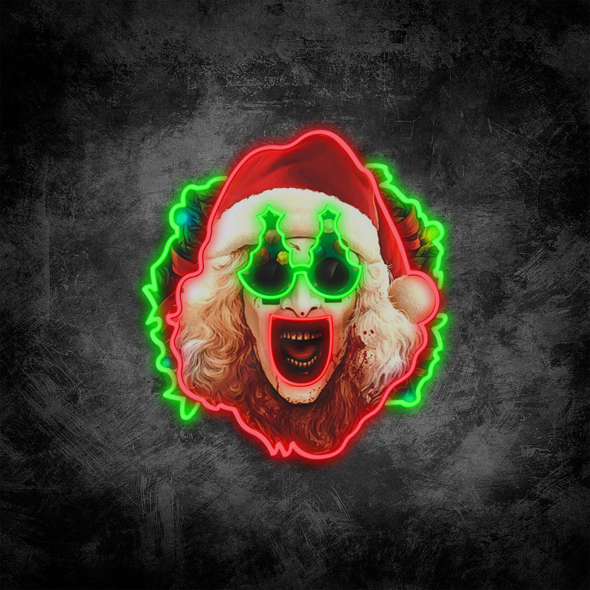 Enseigne lumineuse néon Terrifier 3 avec illustration d’Art le Clown, film d’horreur, pour la décoration intérieure, une fête d’Halloween ou l’exposition d’un collectionneur, lumière néon LED effrayante. Articles Terrifier pour Halloween.
