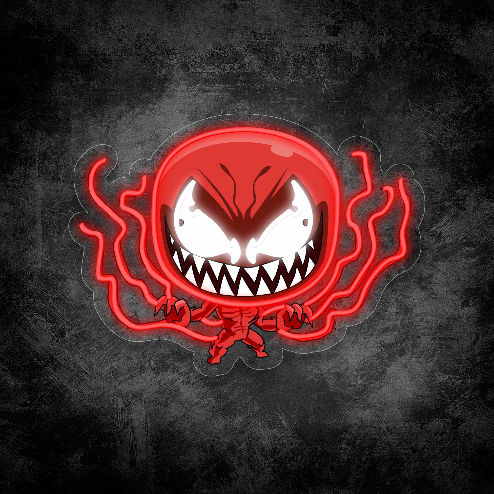 Venom 3 Neon Sign – Halloween Movie LED Wall Light, Spooky Symbiote Horror Decor for Parties & Marvel Fans