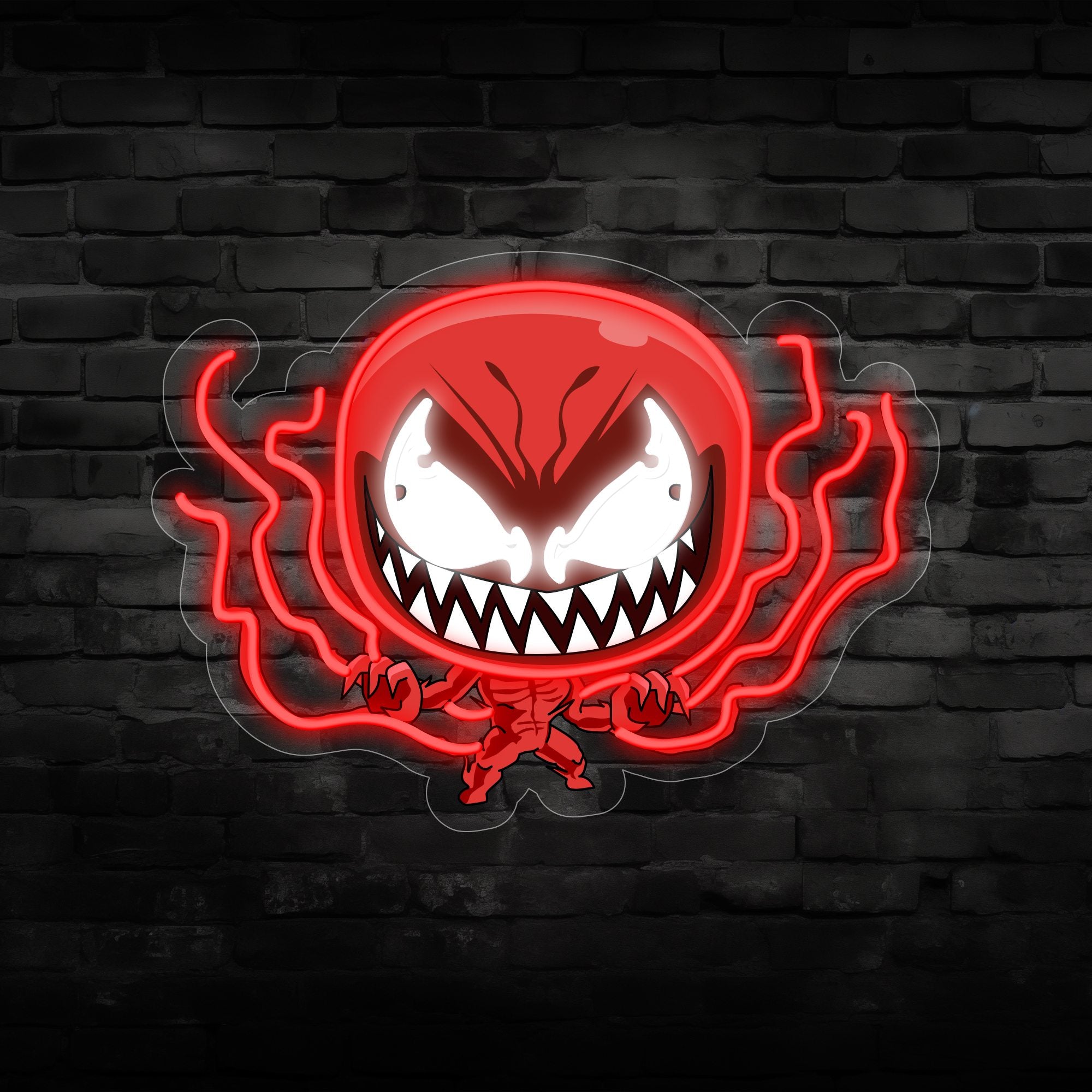Venom 3 Neon-Schild – Halloween Horror Dekor mit ikonischem Symbionten, gruseligem LED Neonlicht für Halloween-Partys, Wohnkultur und Marvel-Fans