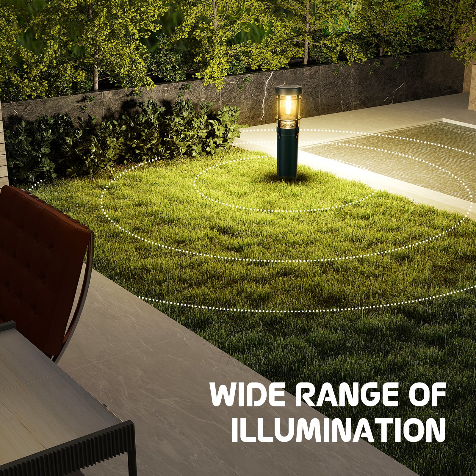 Quntis Solar Pathway Lights Outdoor, Waterproof Landscape Lights, Tungsten Filament Ground Stake Lights,IP65 Solar Garden Lights for Yard, Walkway, Driveway, Patio – Up to 14 Hrs Dusk-to-Dawn Lighting