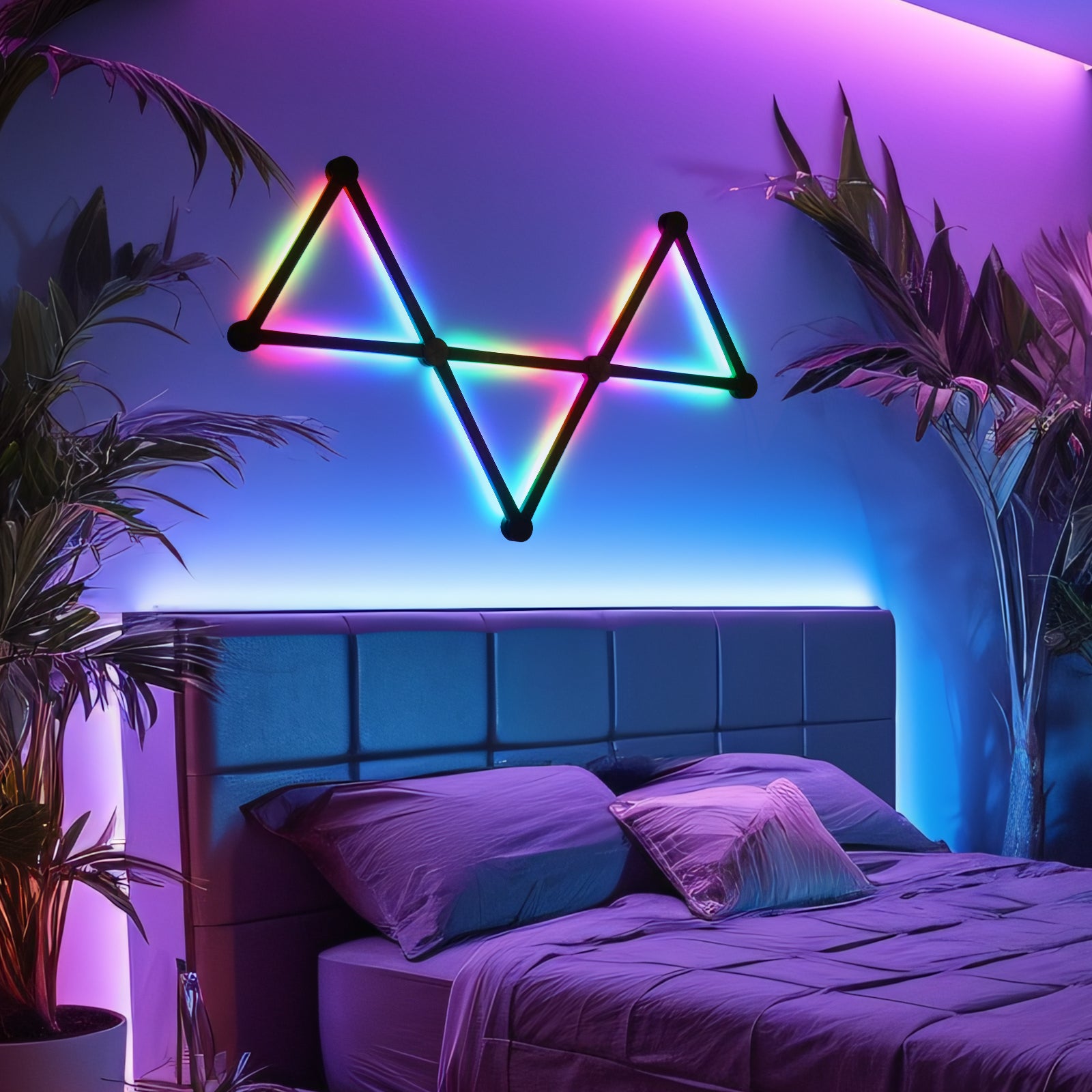 Glide Wall Lights, RGBIC LED Lights, Smart Gaming Lights RGB Light Bar, LED Wall Lights for Bedroom