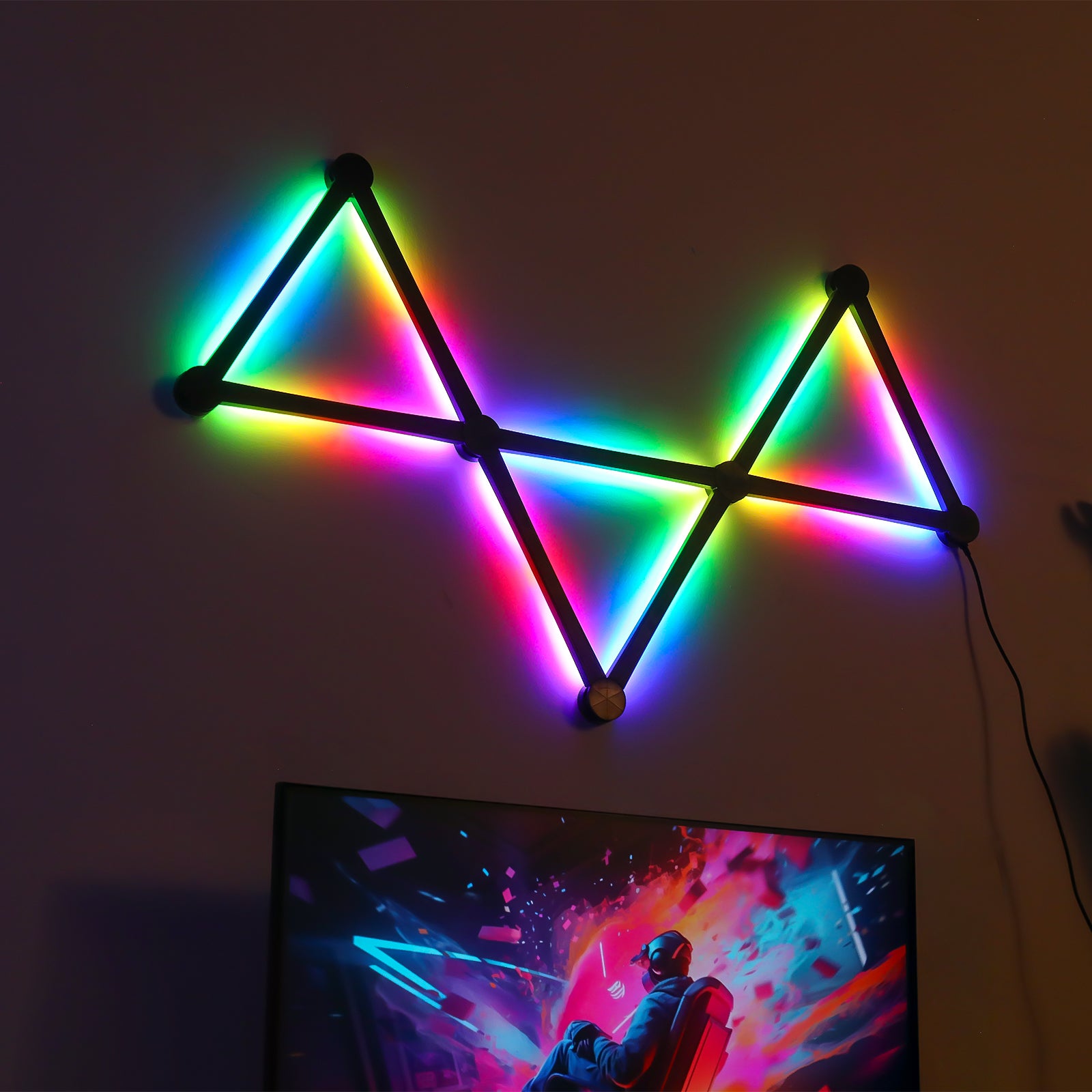 Glide Wall Lights, RGBIC LED Lights, Smart Gaming Lights RGB Light Bar, LED Wall Lights for Bedroom