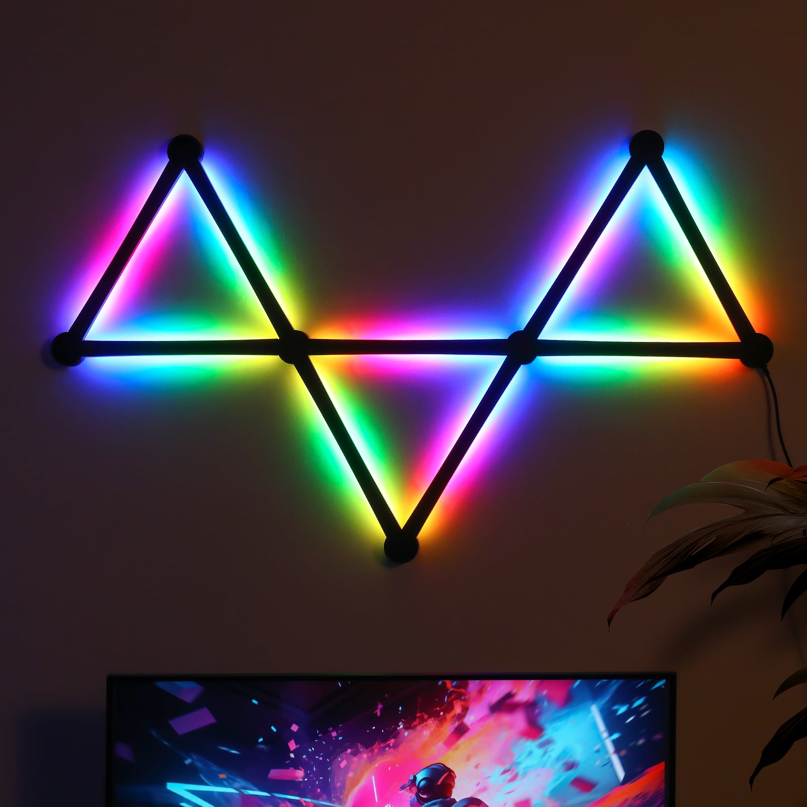 Glide Wall Lights, RGBIC LED Lights, Smart Gaming Lights RGB Light Bar, LED Wall Lights for Bedroom