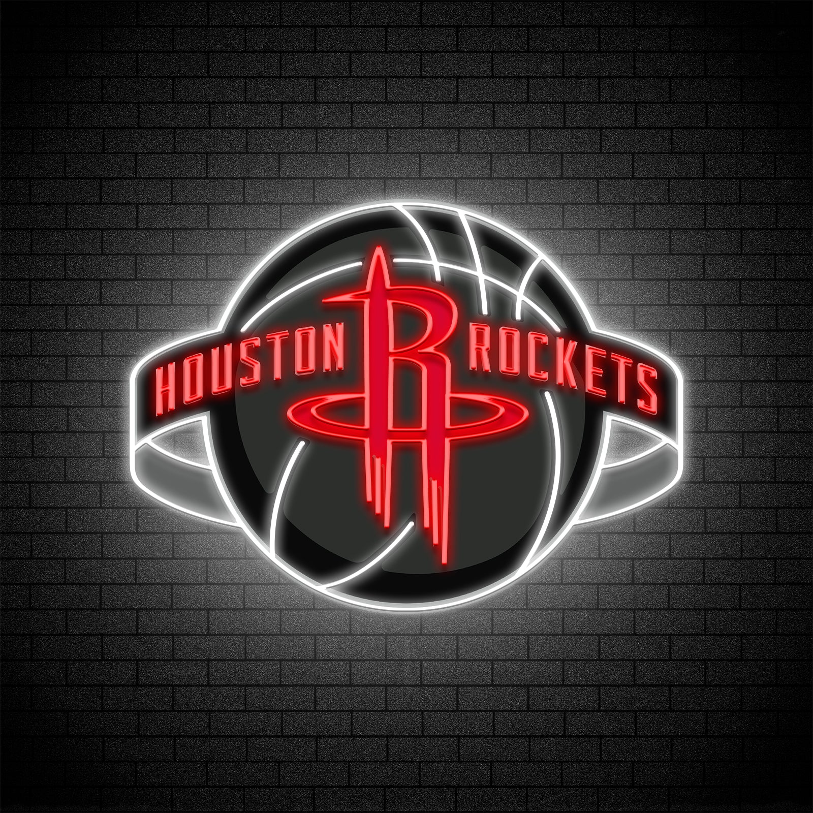 Clutch City Neon Sign – Houston Basketball Inspired LED Wall Light for Game Room, Bar, or Fan Cave