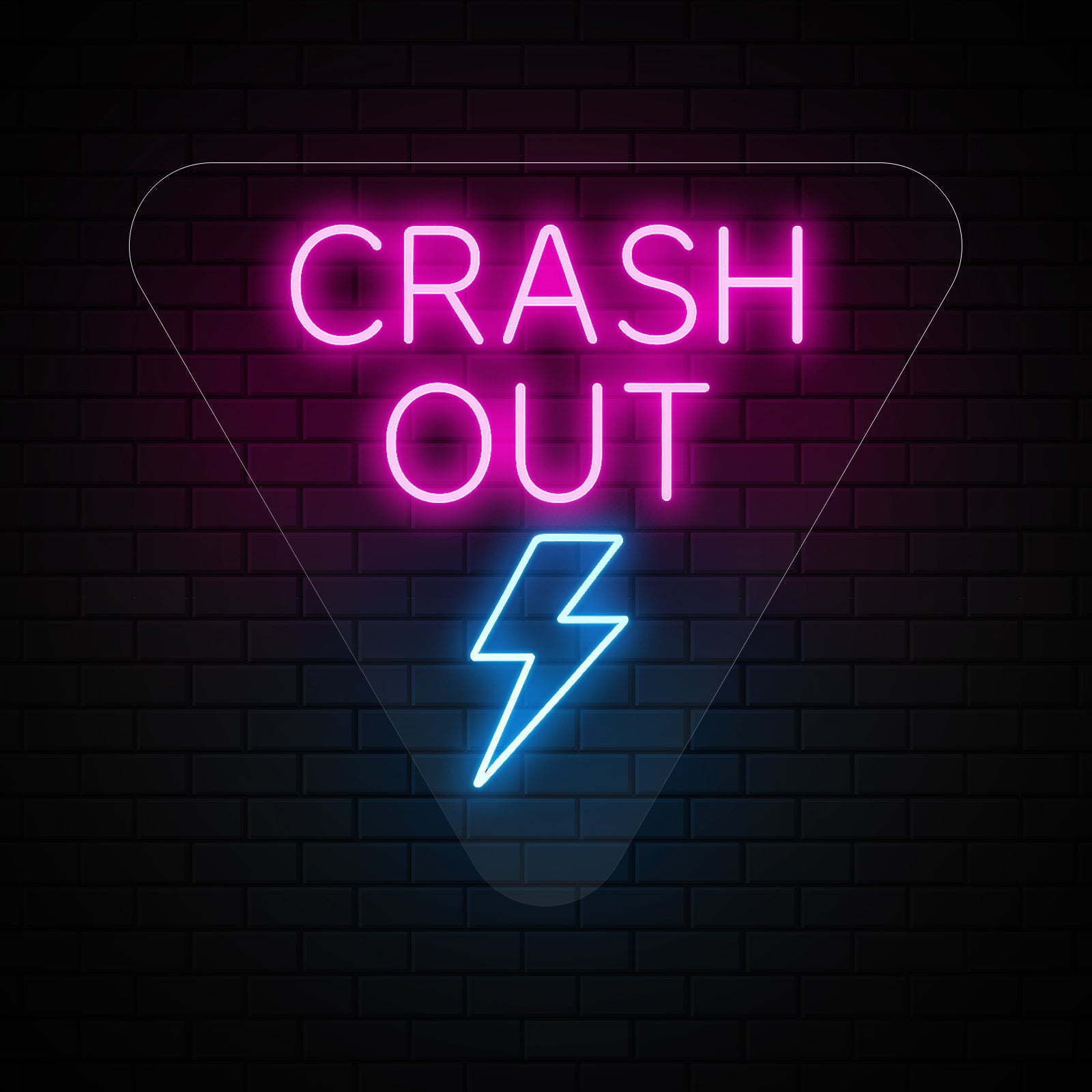 Crash Out Neon Sign – Aesthetic Wall Light for Bedroom & Party Vibes