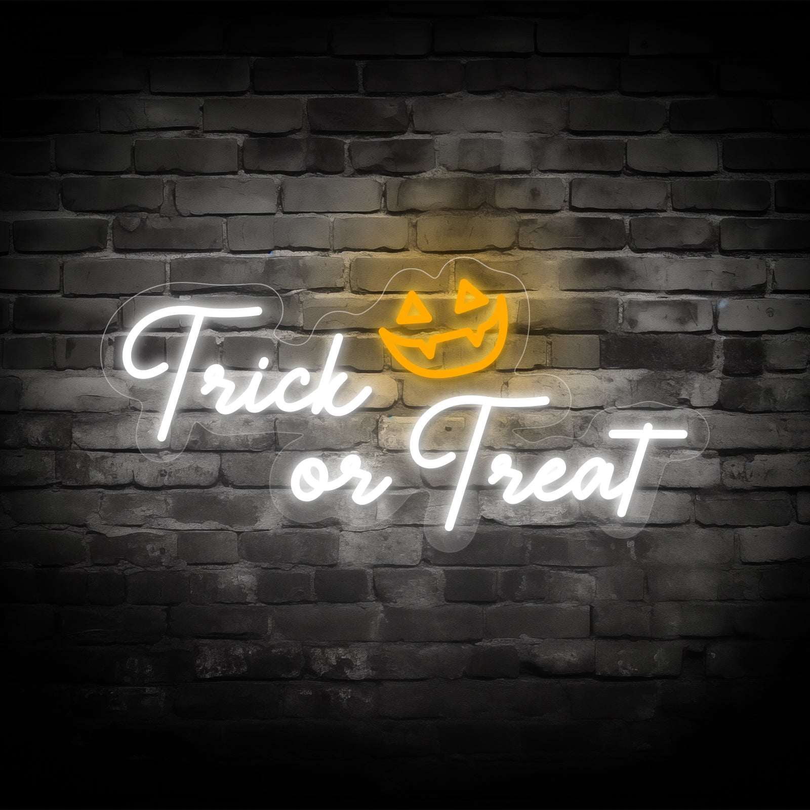 Trick or Treat Halloween Letter Neon Sign – Spooky Decorative Light for Home & Party