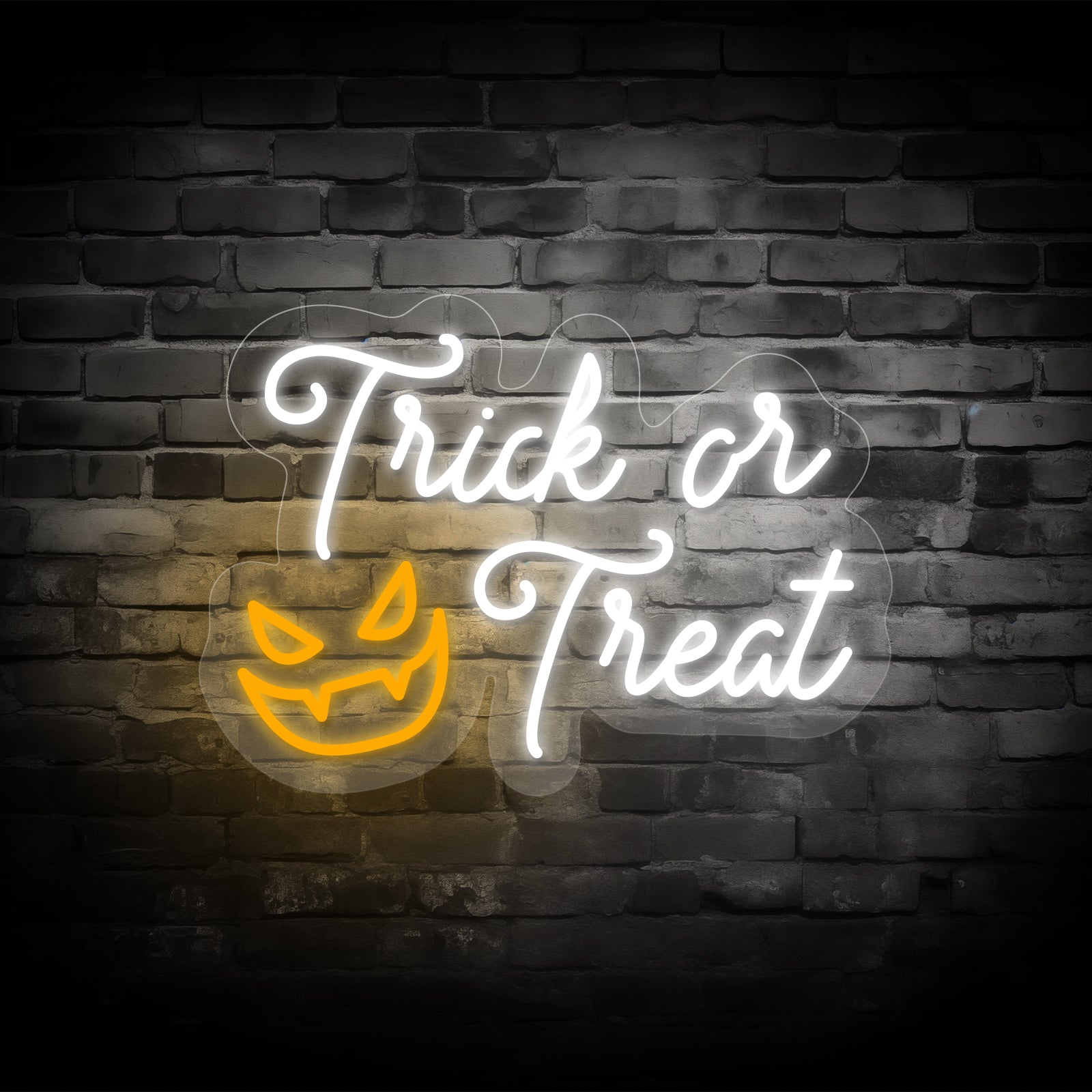 Trick or Treat Halloween Letter Neon Sign – Spooky Decorative Light for Home & Party