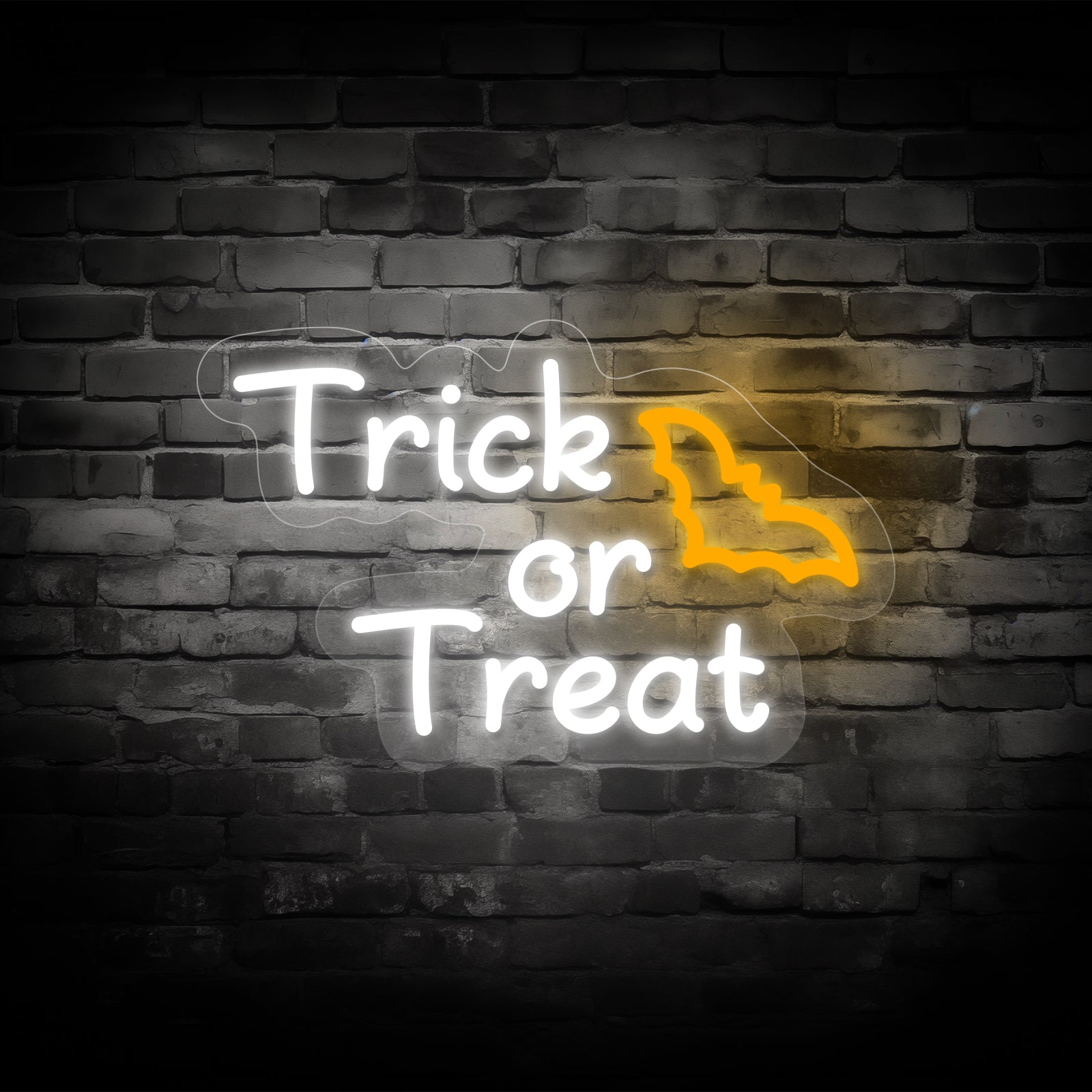 Trick or Treat Halloween Letter Neon Sign – Spooky Decorative Light for Home & Party