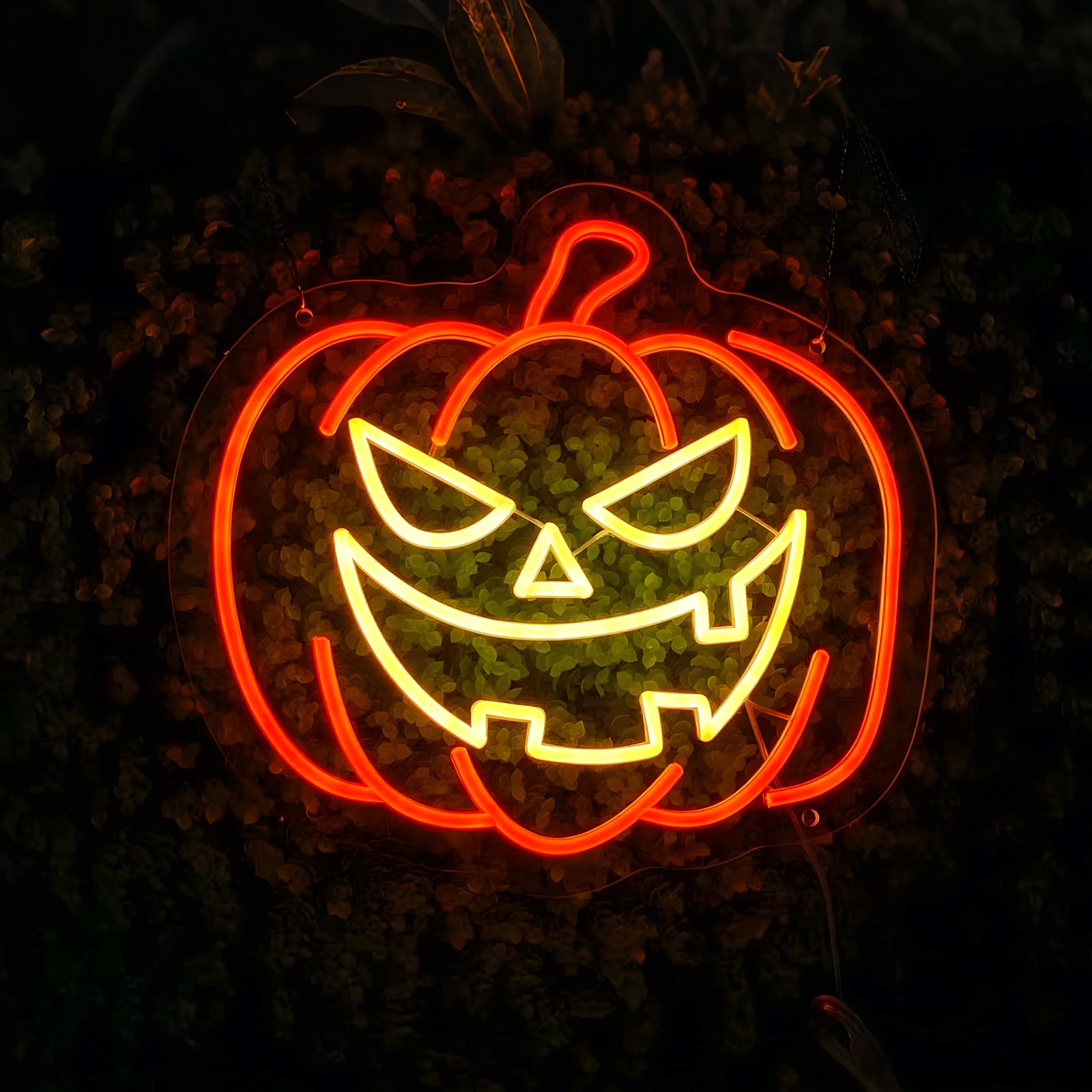 Pumpkin Neon Sign – Vibrant Jack-O’-Lantern LED Neon Light for Halloween Decorations, Party Wall Decor & Haunted Home Ambience