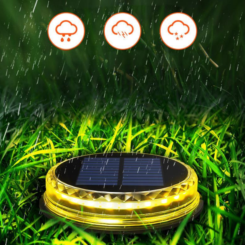 أضواء حديقة شمسية خارجية ¨C أضواء مناظر طبيعية LED، أضواء أرضية تعمل بالطاقة الشمسية لتزيين الفناء والعشب