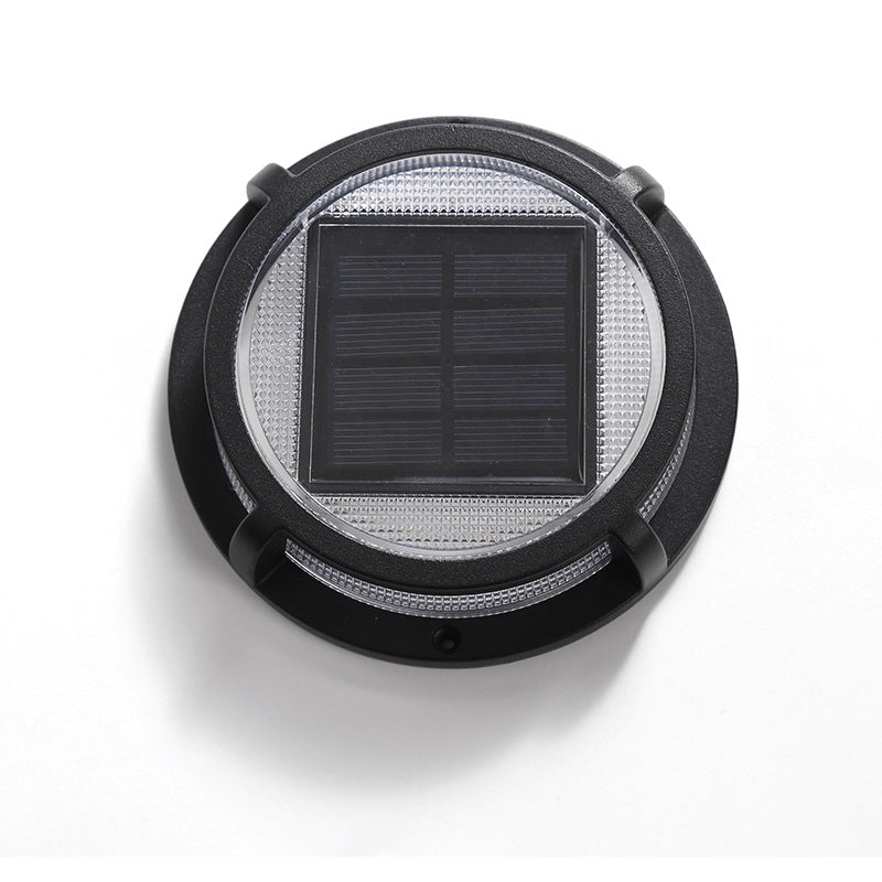 (4 Pack) Solar Ground Lights, 4-Sided LED Landscape Lights Outdoor, Waterproof Garden Lights, Yard Pathway Lighting, Solar Wall Corner Lights