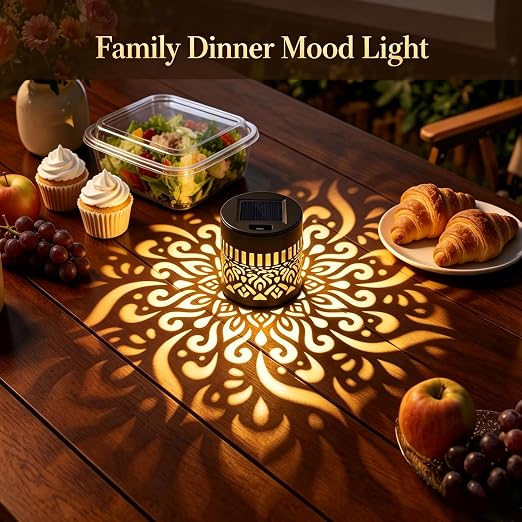 Mandala Solar Fence Lights – IP65 Waterproof Warm White Sunflower Wall Lamp for Outdoor Garden Landscape