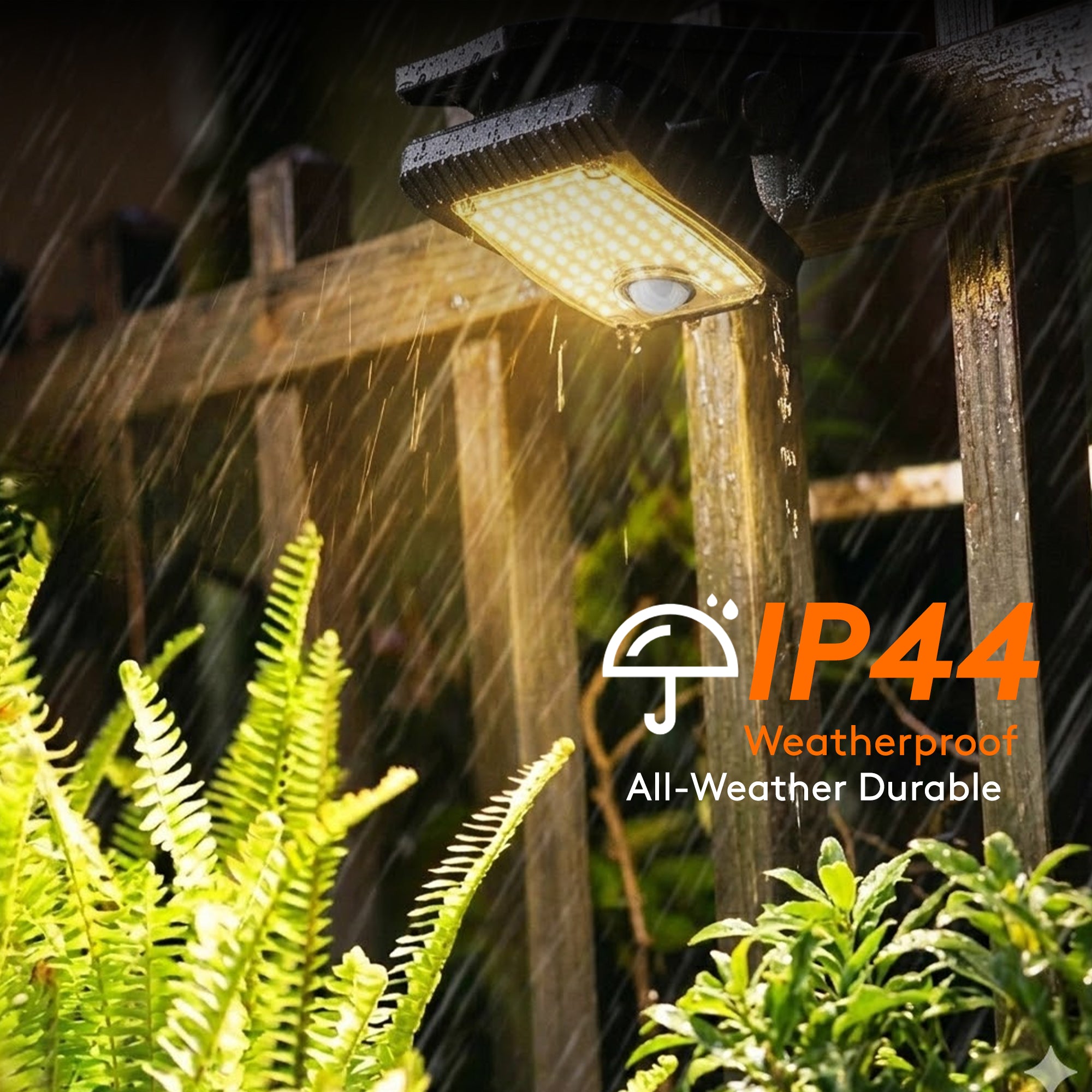 2PCS Solar Clip-On Fence Lights, Outdoor IP44 Waterproof Solar Clip Light, LED Garden Fence Clip-On Solar Powered Lighting