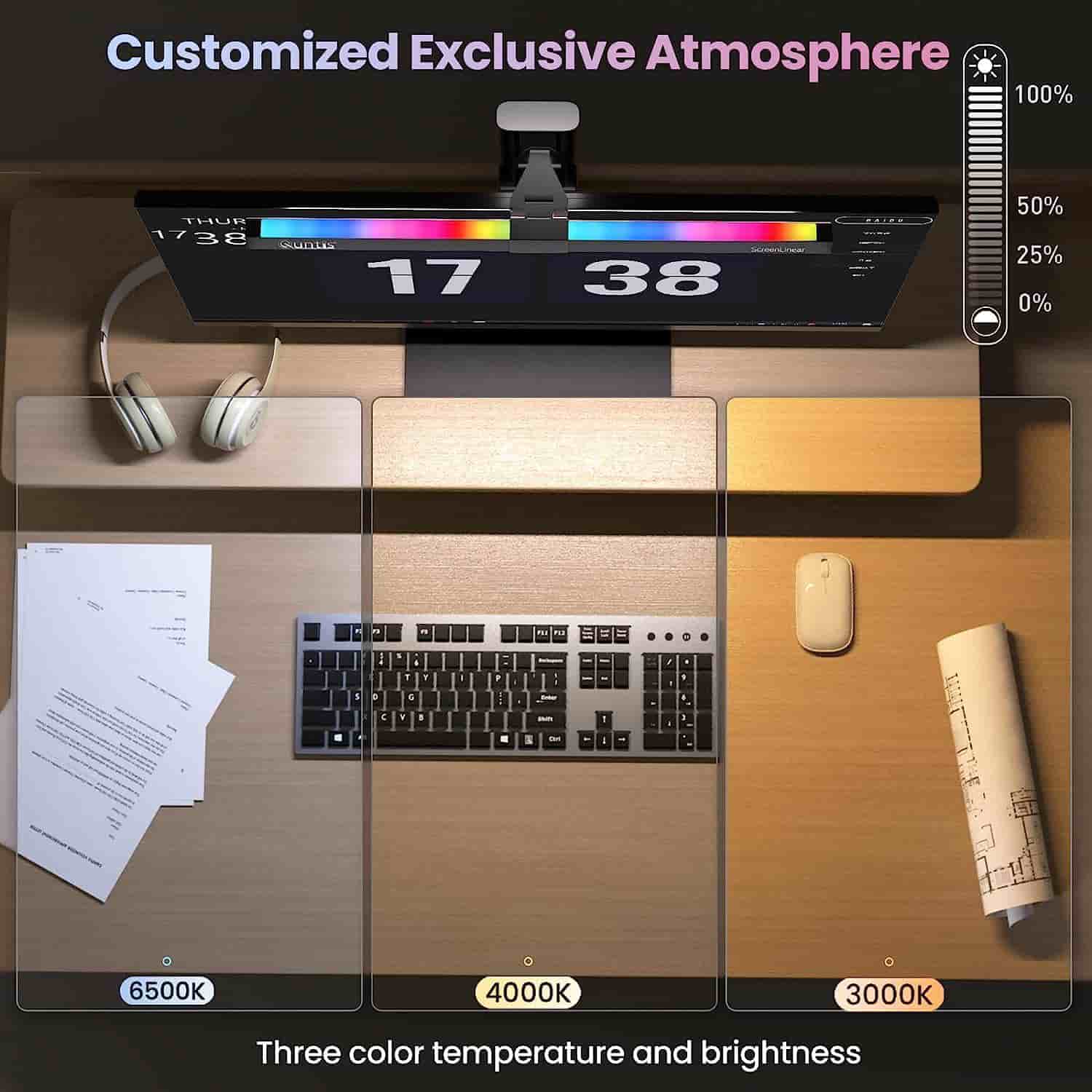 LED ScreenLinear Gamezone Series RGB Light Bar MC201 (15.7Inch) - Quntis