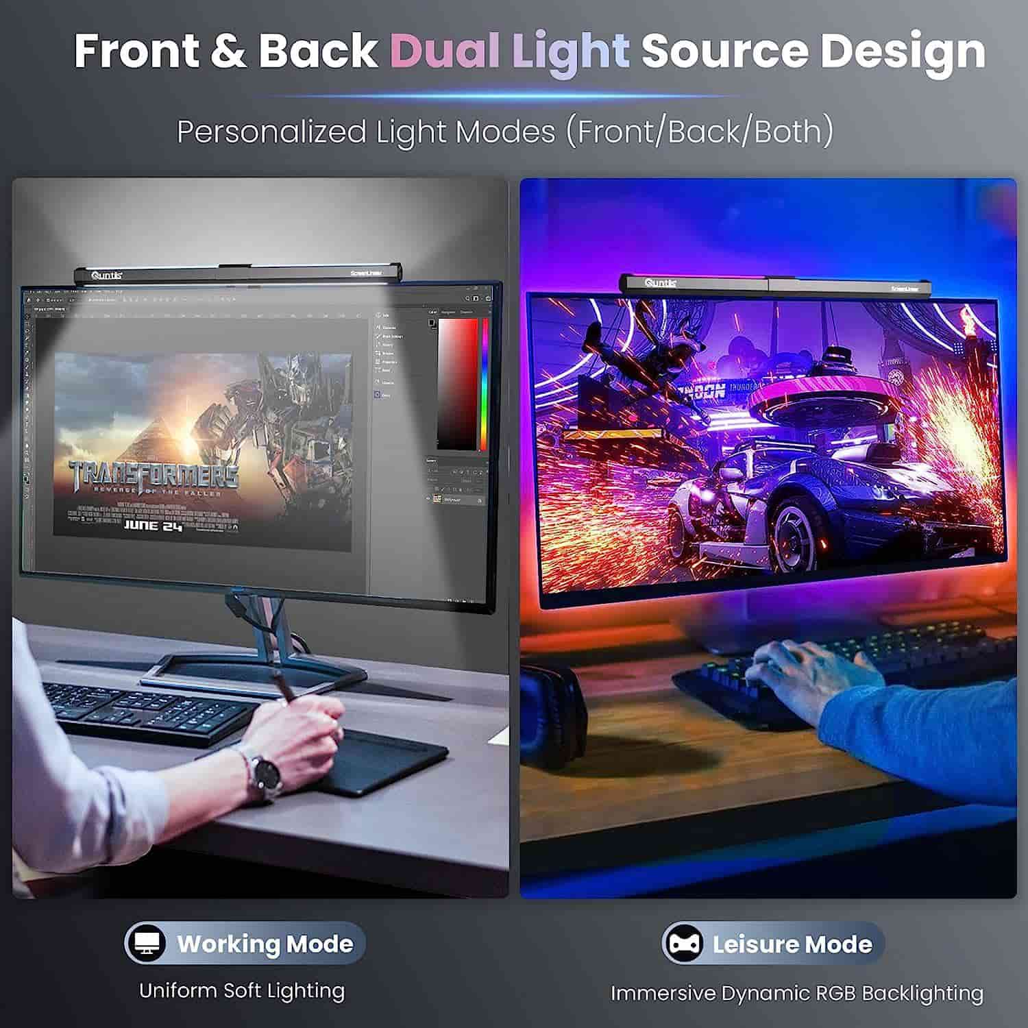LED ScreenLinear Gamezone Series RGB Light Bar MC201 (15.7Inch) - Quntis