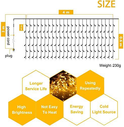 8 Modes LED Curtain Lights - 144 LEDs - quntis-service