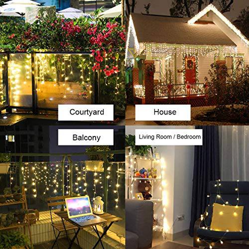 8 Modes LED Curtain Lights - 144 LEDs - quntis-service