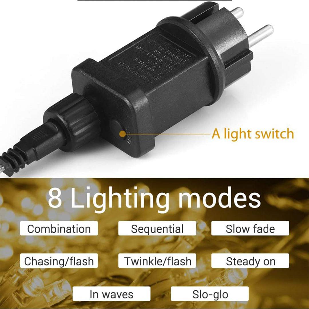 100M 500 LEDs String Waterproof Lights, EU standard - quntis-service