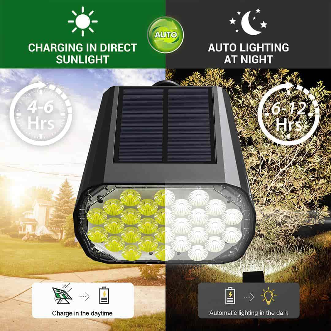 Upgraded 2 in 1 Solar Landscape IP65 Waterproof Outdoor Lights 28 Leds - Quntis