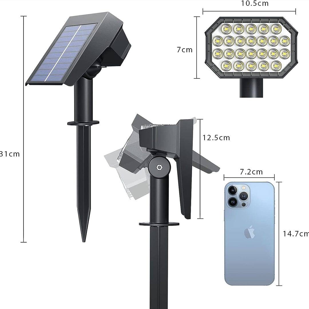 Upgraded 2 in 1 Solar Landscape IP65 Waterproof Outdoor Lights 28 Leds - quntis-service