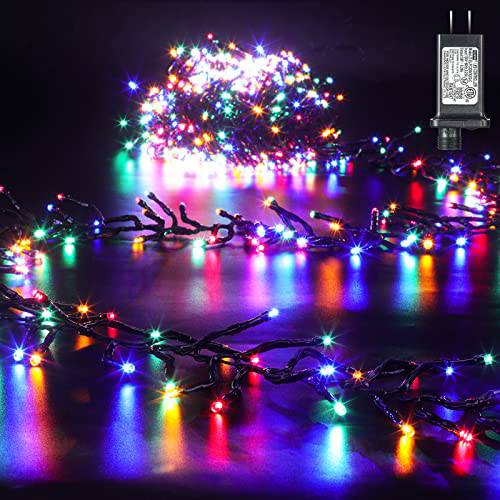 760 LEDs 25FT Firecrackers Lights with 8 Modes Decor Fairy Lights, UL Certified (2 COLOR) - quntis-service