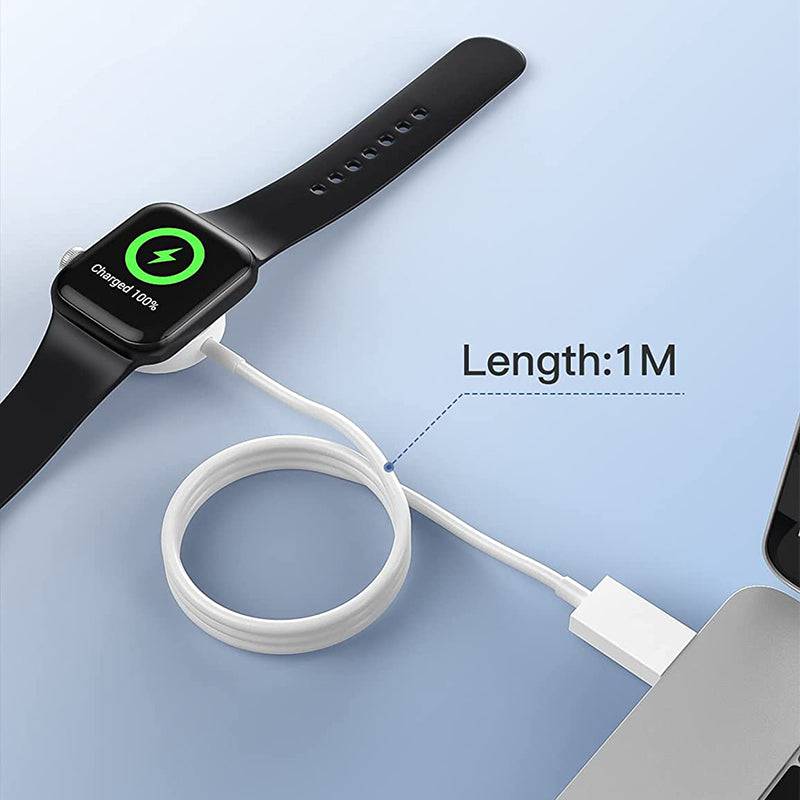 iWatch Charger Fast Magnetic Charging with Cable 1M Portable Wireless for iPhone Watch - quntis-service
