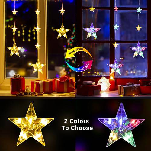 32 Stars 8 Modes Color Changing Christmas Lights ( 52 LEDs ) - quntis-service