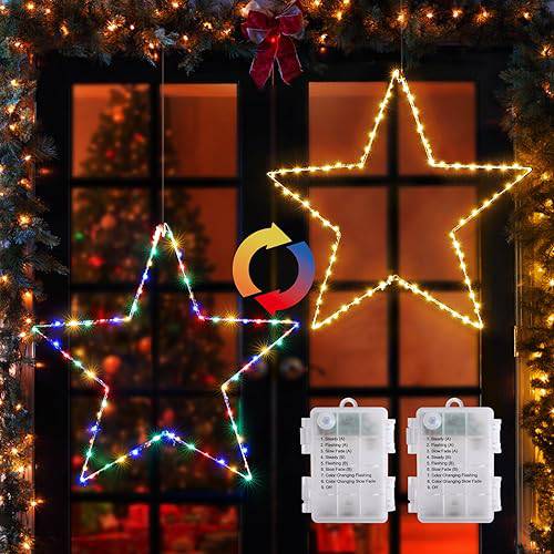 Foldable Large Star Color Changing Christmas Light with 8 Modes (19.6in) - quntis-service