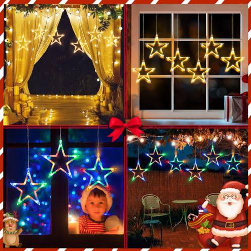 3 Stars Christmas Decor Light with 8 Light Modes (30 LEDs) - quntis-service