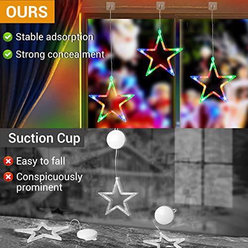 3 Star Christmas Twinkle Star Fairy String Window Lights - quntis-service