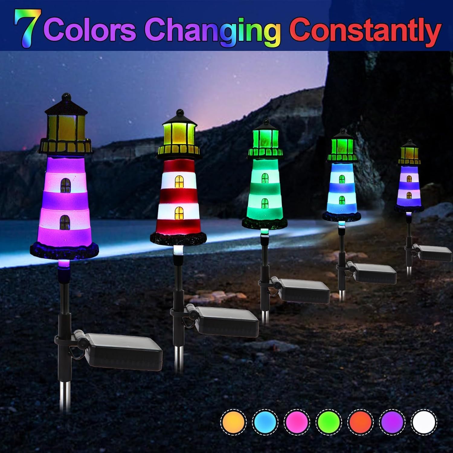 Solar-powered LED Outdoor Garden Decorative Light, Waterproof Ground Stake Light, Pathway Landscape Lamp for Parks