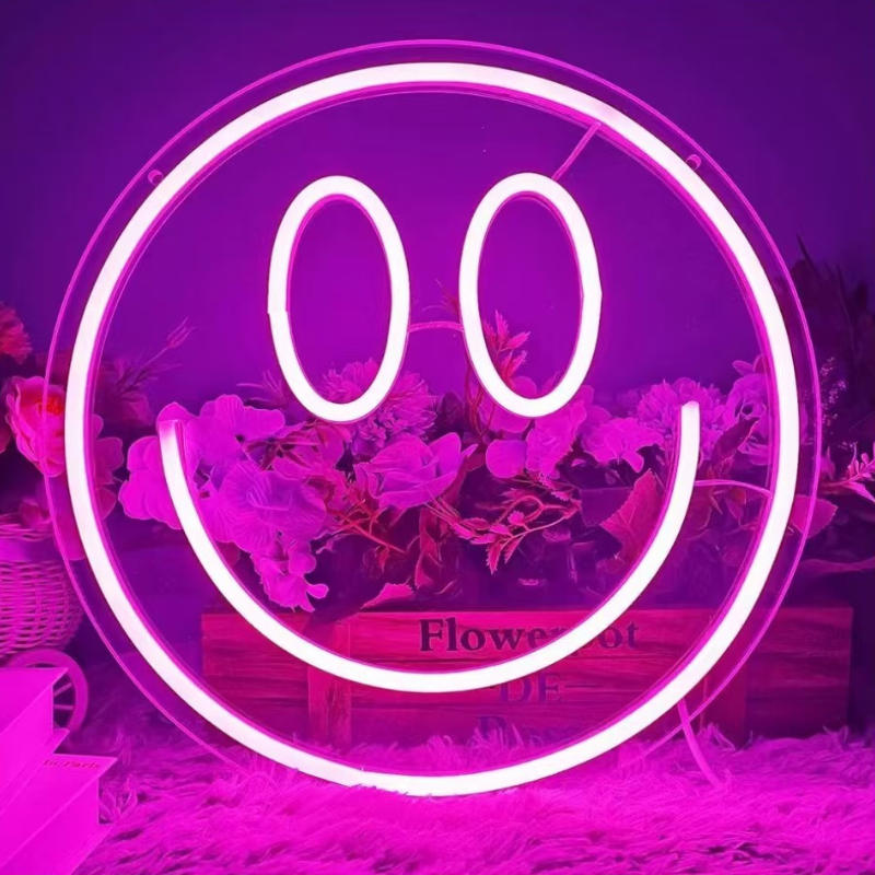 Bring the Happy Vibes Home – Smiley Face Neon Light That Glows with Positivity