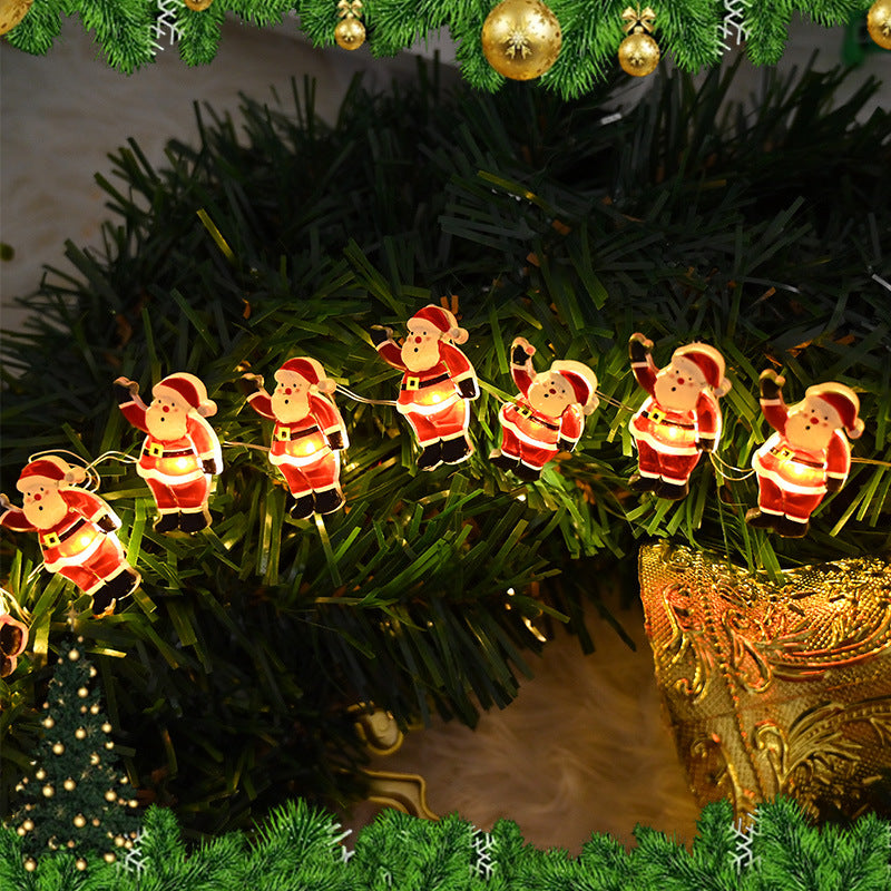 Quntis LED Christmas Decoration Lights,Santa Claus Holiday String Lights for Festive Xmas Decor
