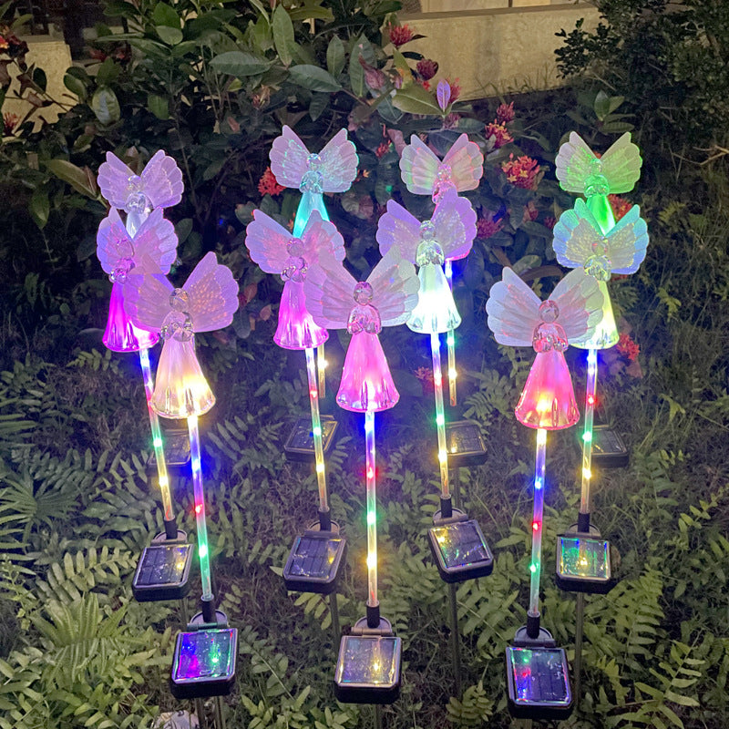 Quntis IP65 LED Solar Angel Lights – Waterproof Outdoor Christmas Decoration Stake Lights, Holiday Lawn & Garden Solar Lamps, Yard & Patio Lighting