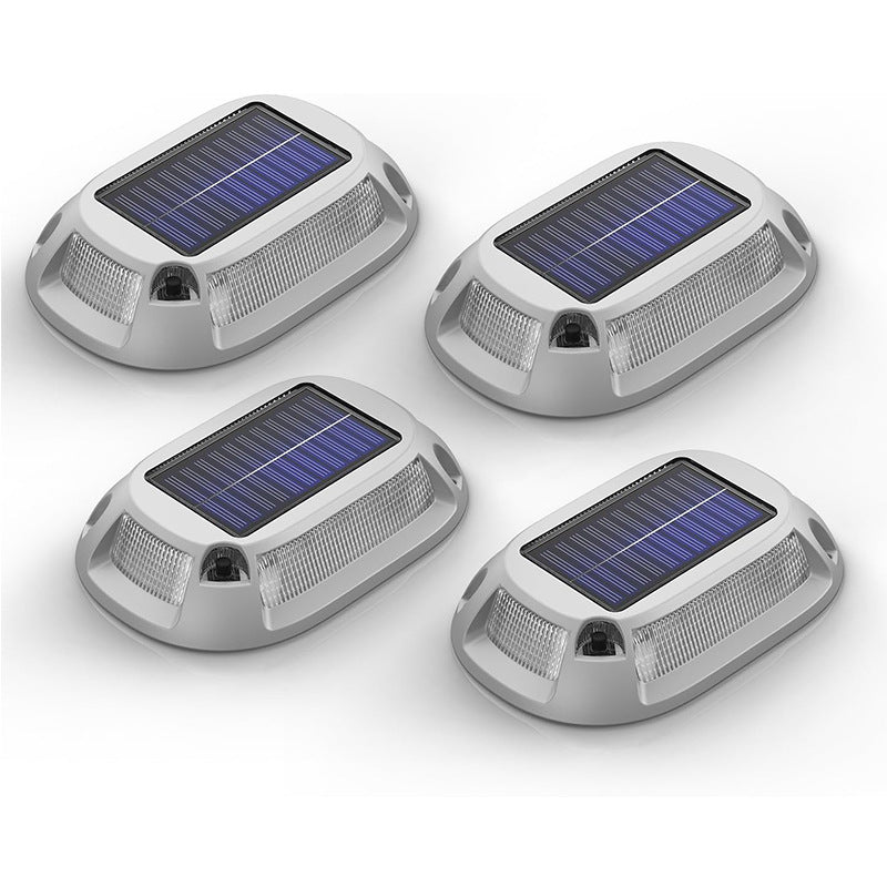Solar Color-Changing Deck Lights – RGB Ground Lights for Pathways, Steps, Lawn, Poolside | Waterproof Outdoor Landscape Lights with Fixed Color & Gradient Modes