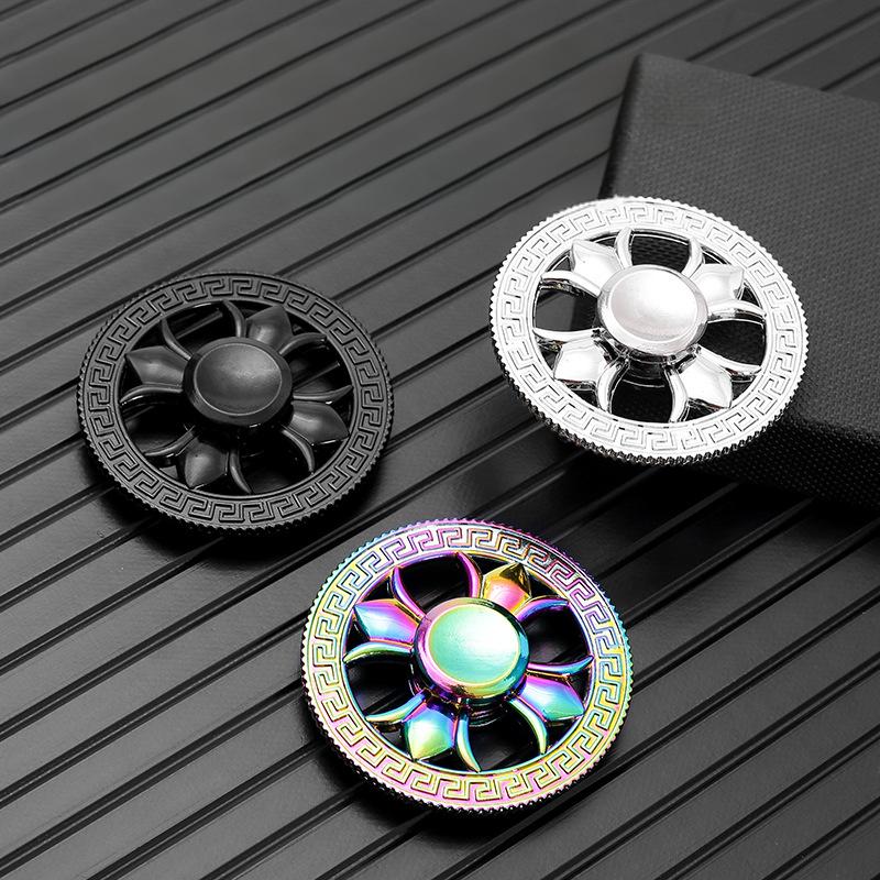 2nd Gen Zinc Alloy Clover Fidget Spinner – Colorful Stress Relief Finger Toy