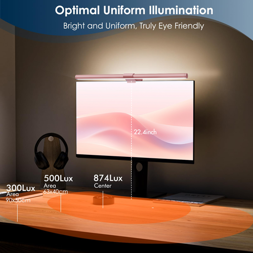 LED ScreenLinear Glow Series ML214 (15.7Inch),Pink - Quntis