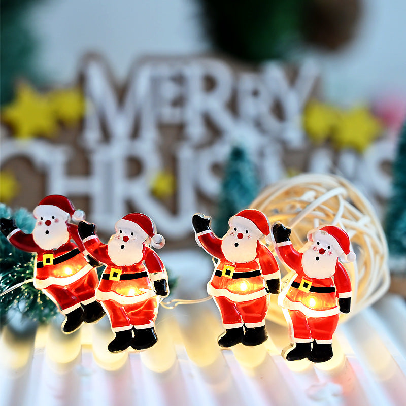 Quntis LED Christmas Decoration Lights,Santa Claus Holiday String Lights for Festive Xmas Decor