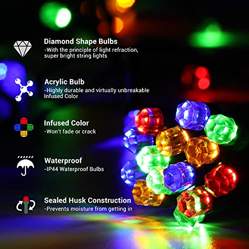 Super Long diamond Fairy Decoration Lights with 8 Modes, Waterproof (2 Color & 2 SIZE） - quntis-service